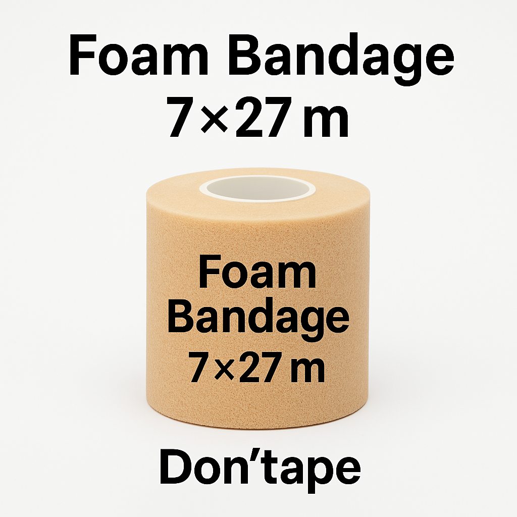 Foam Bandage  Pre -Tape 7 cm ×27 m – Don’tape
